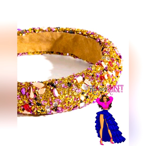 Mimi Crystal-Embellished Headband, featuring multicolour, crystal embellishment - Picture 2 of 2